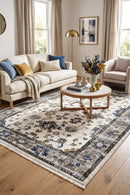 Eternal 95 Grey Blue Rug — AI styled visualisation