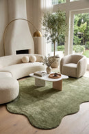 Evelyn Green Rug — AI styled visualisation