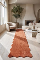 Evelyn Terracotta Runner Rug — AI styled visualisation