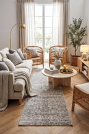 Evoke Homage Grey Transitional Runner Rug — AI styled visualisation