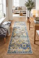 Evoke Poppy Multi Transitional Runner Rug — AI styled visualisation