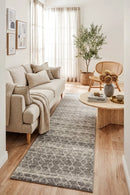 Evoke Remy Silver Transitional Runner Rug — AI styled visualisation