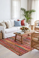 Expo Jute and Cotton Rug Multi — AI styled visualisation
