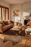 Exquisite Natural Cow Hide Cheetah Print — AI styled visualisation
