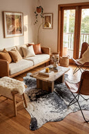 Exquisite Natural Cow Hide Salt & Pepper Black — AI styled visualisation