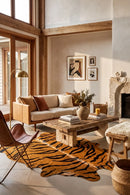 Exquisite Natural Cow Hide Tiger Print — AI styled visualisation