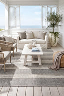 Nevada 632 Indoor Outdoor Grey Rug — AI styled visualisation