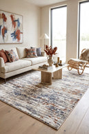 Phoenix Orangeade Lines Rug — AI styled visualisation