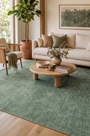Gemstone Emerald Green Rug — AI styled visualisation