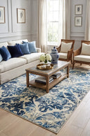 Gloria Stunning Rug Bone — AI styled visualisation