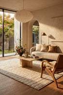 Harvest 801 Ivory Rug — AI styled visualisation