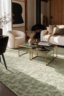 Haven Nyla Green Rug — AI styled visualisation