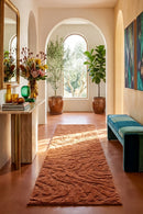 Haven Nyla Rust Runner Rug — AI styled visualisation