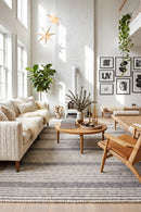 Hellena Braied Silver Felted Wool Rug — AI styled visualisation