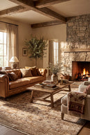 Heritage 02 Bark Rug — AI styled visualisation
