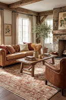 Heritage 03 Brick Rug — AI styled visualisation