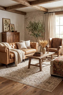 Heritage 04 Ivory Rug — AI styled visualisation