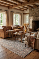 Heritage 12 Blue Rug — AI styled visualisation