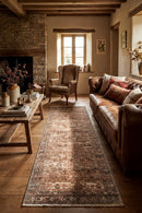 Heritage 13 Natural Runner Rug — AI styled visualisation