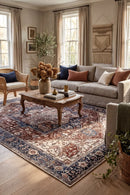 Heriz Hazelnut Traditional Rug — AI styled visualisation