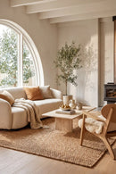 Hive Natural Rug — AI styled visualisation