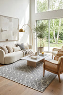 Salena Rug Grey — AI styled visualisation
