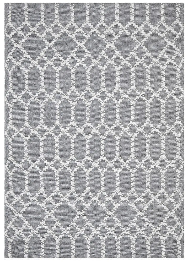 Hudson-Krisha Tribal Trellis Rug Rustic Blue