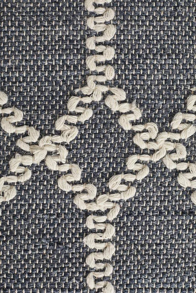 Hudson-Krisha Tribal Trellis Rug Rustic Blue