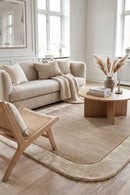 Hugo Husk Rug — AI styled visualisation