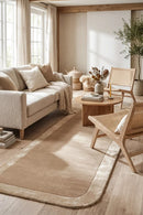Hugo Husk Runner Rug — AI styled visualisation