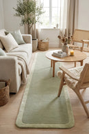 Hugo Sage Runner Rug — AI styled visualisation