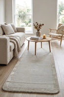 Hugo Silver Runner Rug — AI styled visualisation