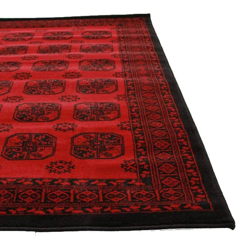 Istanbul-Classic Afghan Design Rug Red
