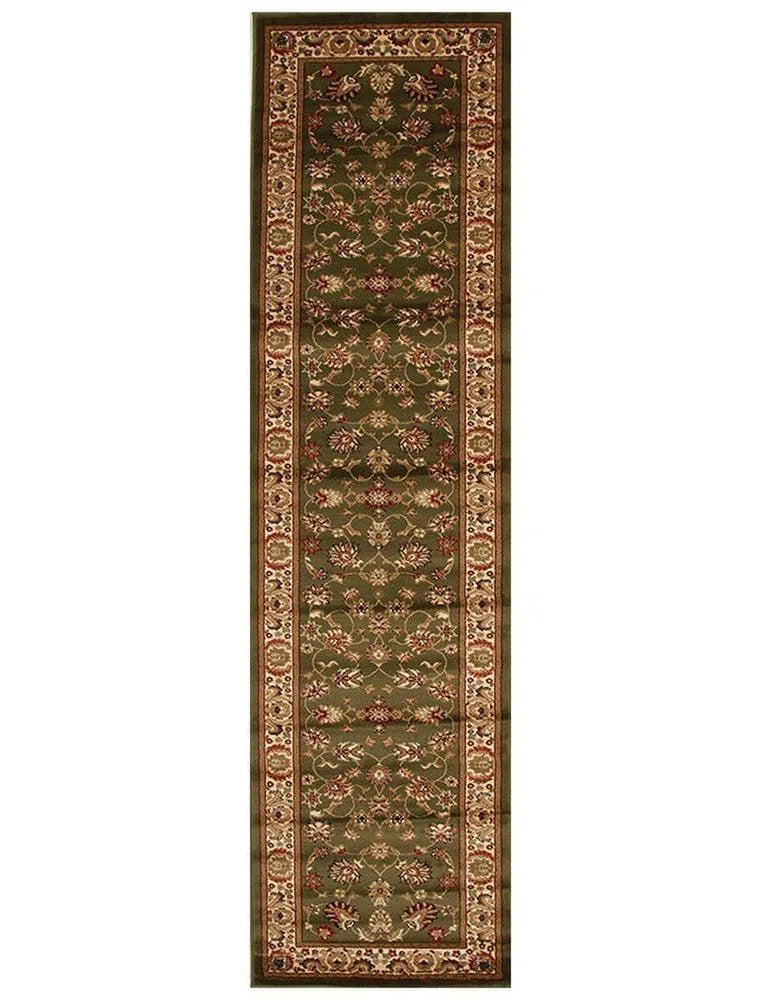 Istanbul-Traditional Floral Design Rug Green