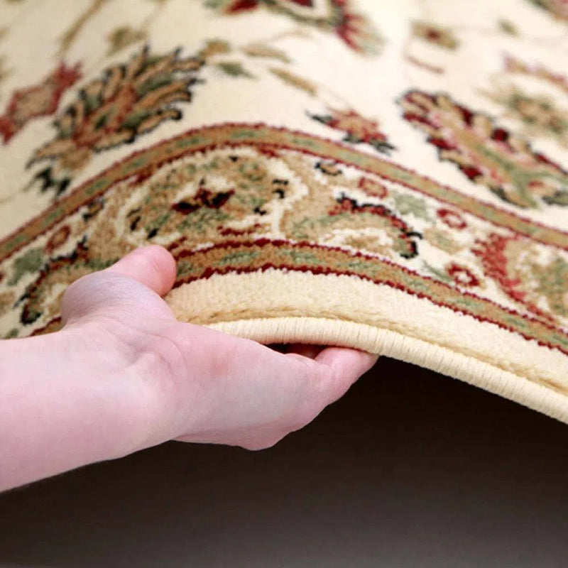 Istanbul-Traditional Floral Design Rug Ivory