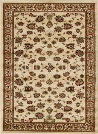 Traditional Floral Design Rug Ivory