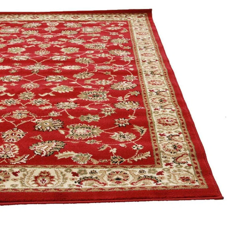 Istanbul-Traditional Floral Design Rug Red