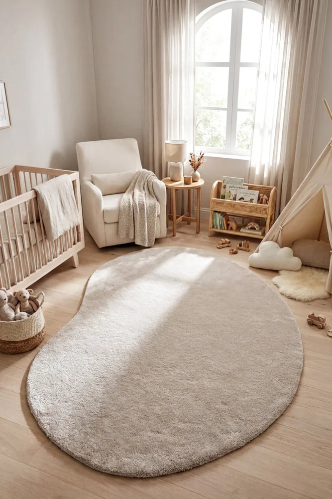 Jelly Bean Pearl Rug — AI styled visualisation