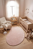 Jelly Bean Rose Rug — AI styled visualisation
