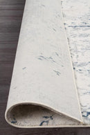Kendra-Kendra Farah Distressed Contemporary Rug White Blue Grey