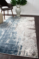 Kendra-Kendra Roxana Distressed Timeless Rug Blue Grey White