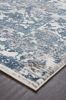 Kendra-Kendra Yasmin Distressed Transitional Rug White Blue Grey