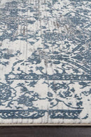 Kendra-Kendra Yasmin Distressed Transitional Rug White Blue Grey
