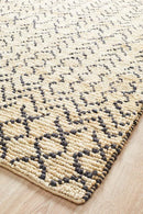 Kenya-Kenya Elki Hand Woven Tribal Jute Rug