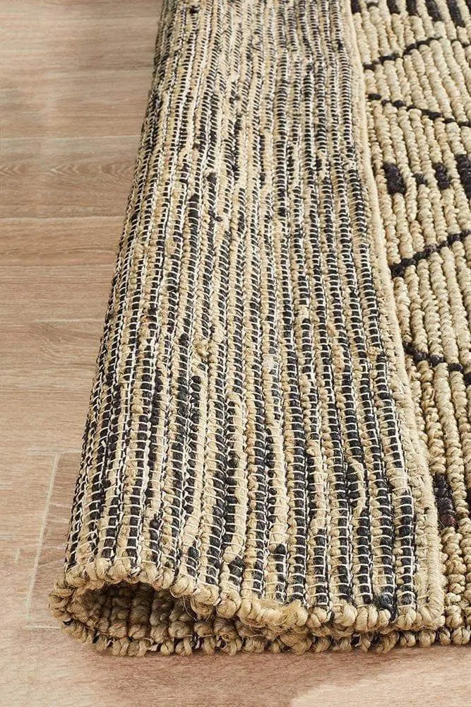 Kenya-Kenya Kasa Hand Woven Tribal Jute Rug