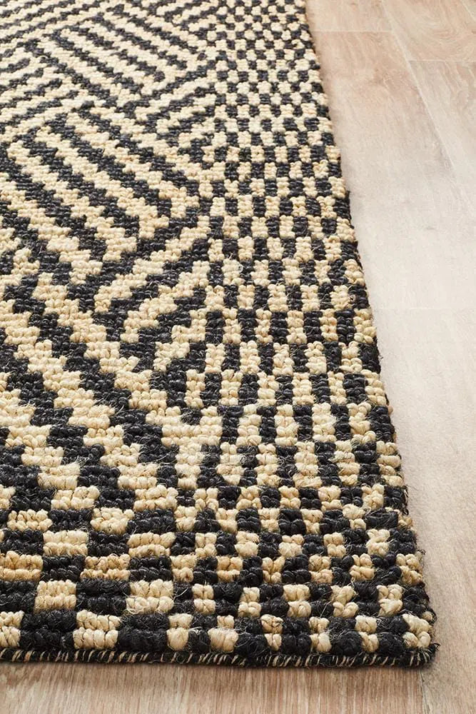 Kenya-Kenya Kimi Hand Woven Tribal Jute Rug