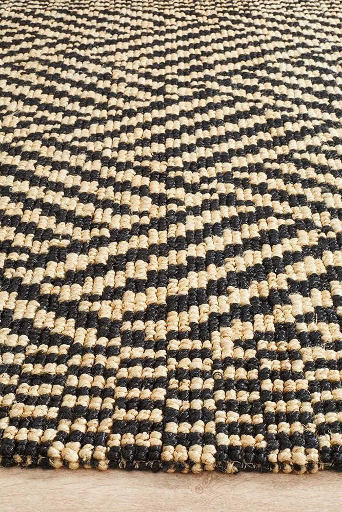 Kenya-Kenya Kimi Hand Woven Tribal Jute Rug