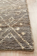 Kenya-Kenya Misu Hand Woven Tribal Jute Rug