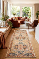 Legacy 850 Rust Runner Rug — AI styled visualisation