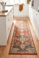 Legacy 850 Terracotta Runner Rug — AI styled visualisation